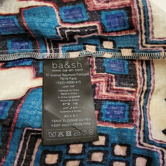 Ba&Sh Marry Print Peasant Blouse - Picture 14 of 15